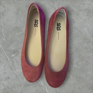 SAS Scenic Ballet Flats – Scarlett Red | Size 7.5M | Made in USA | NWOT